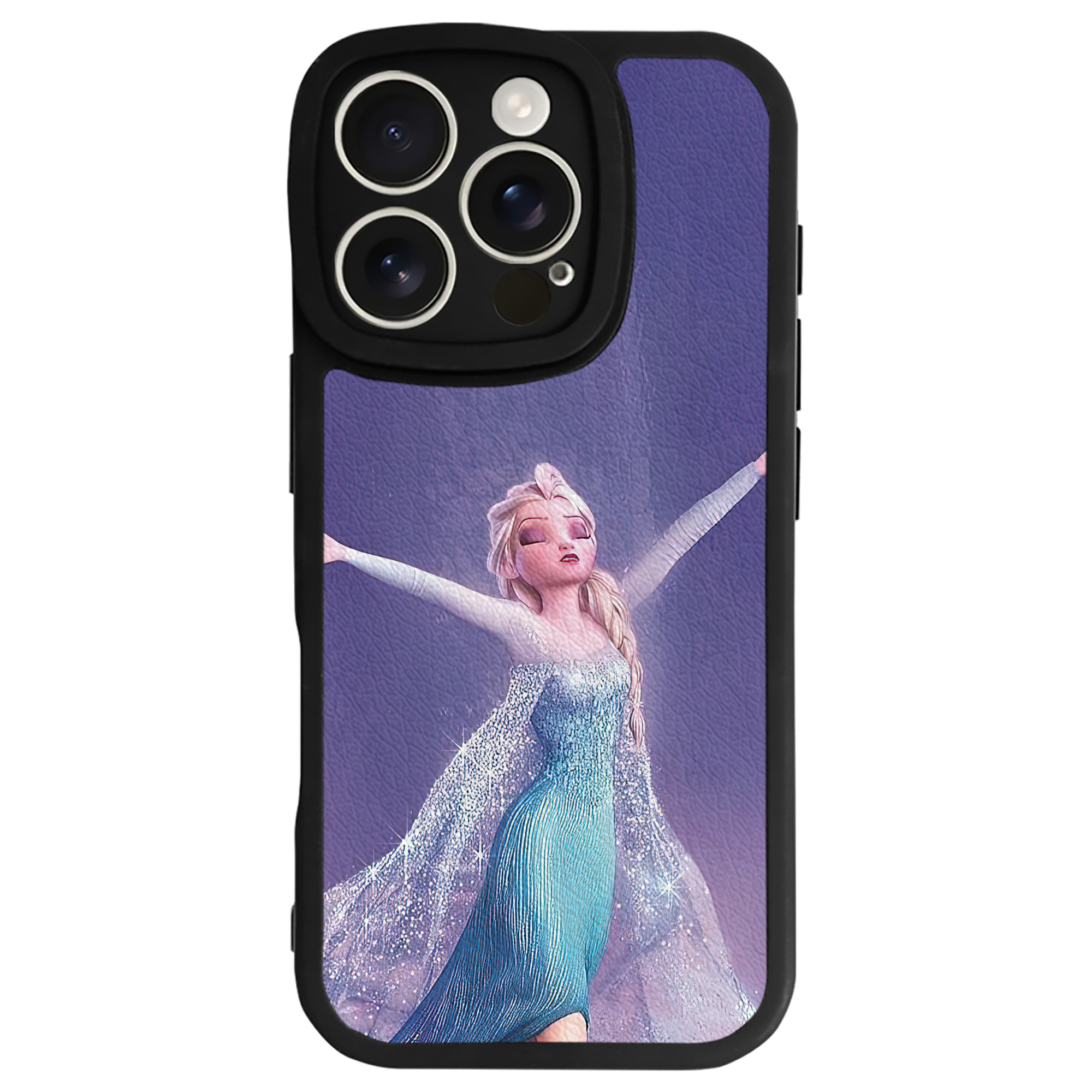 （画像用） アナと雪の女王 アンナ エルサ Frozen Anna Elsa 【iPhone 16シリーズ対応】シリコンスマホケース（レザー調） 材質：シリコン